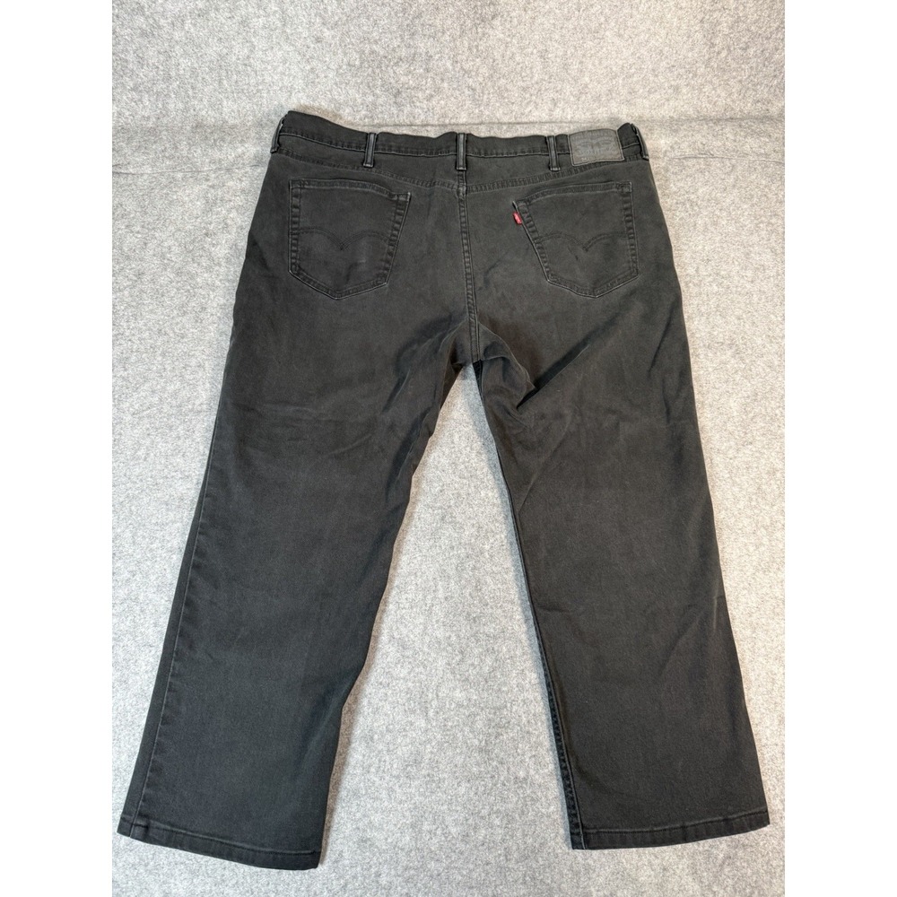 Levi's Men's Black Jeans W46 L30 Big Tall Straight Leg 18757 - Picture 8 of 10